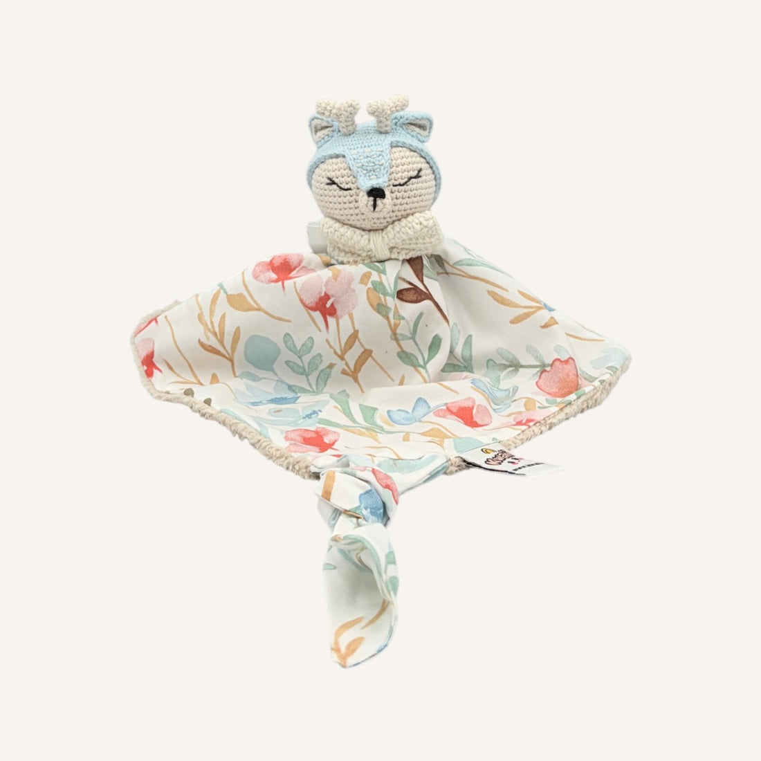 Doudou Kwaii Lambi bleu sans bras, vue de face