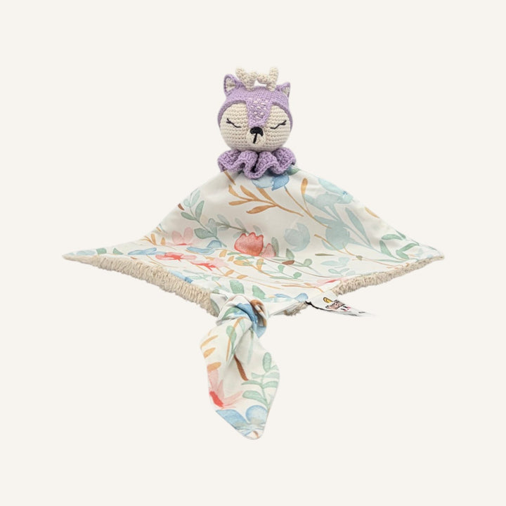 Doudou Kwaii Lambi lilas sans bras, vue de face
