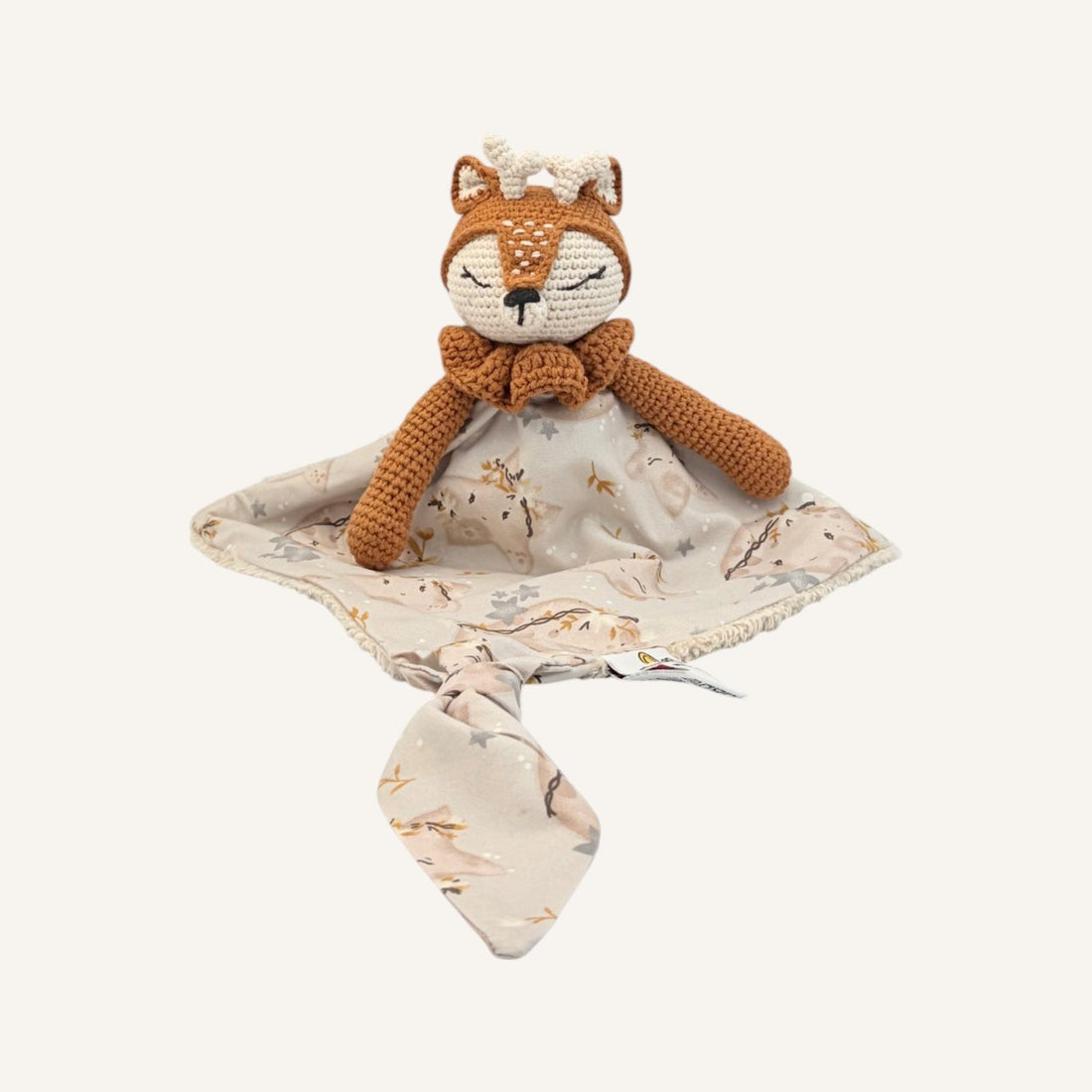 Doudou Kwaii Lambi rouille avec bras, vue de face