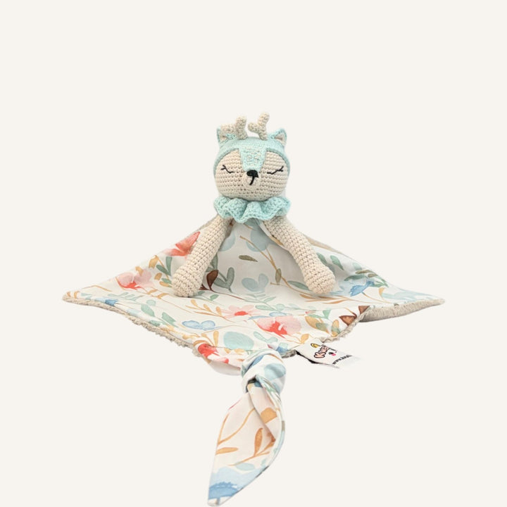 Doudou Kwaii Lambi menthe avec bras, vue de face