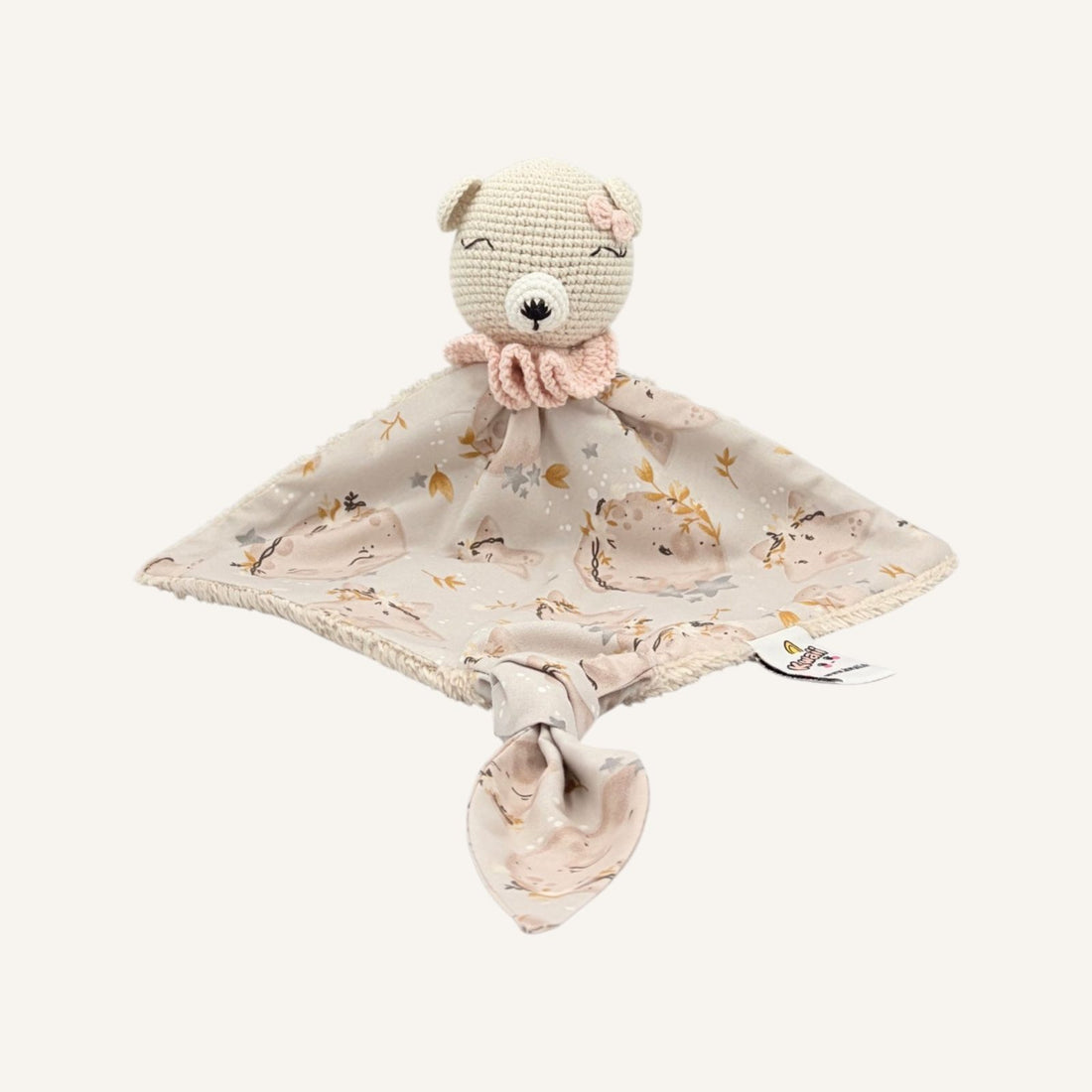 Ted beige col rose sans bras, vue de face