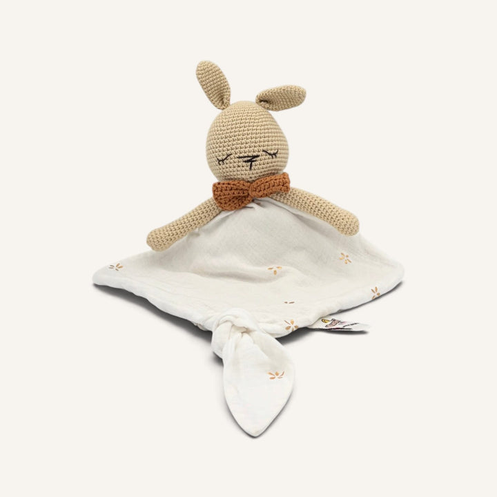Buni caramel nœud rouille avec bras, vue de face