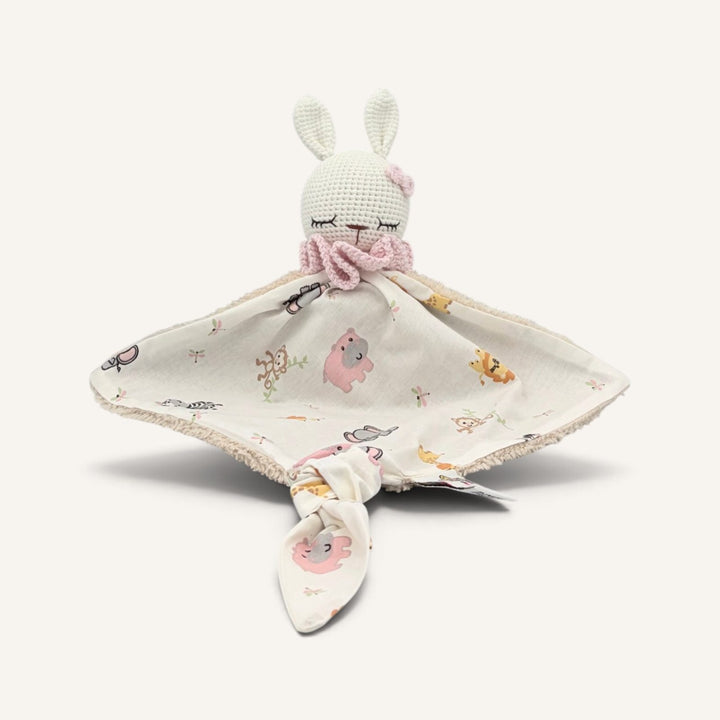 Buni blanc col rose sans bras, vue de face