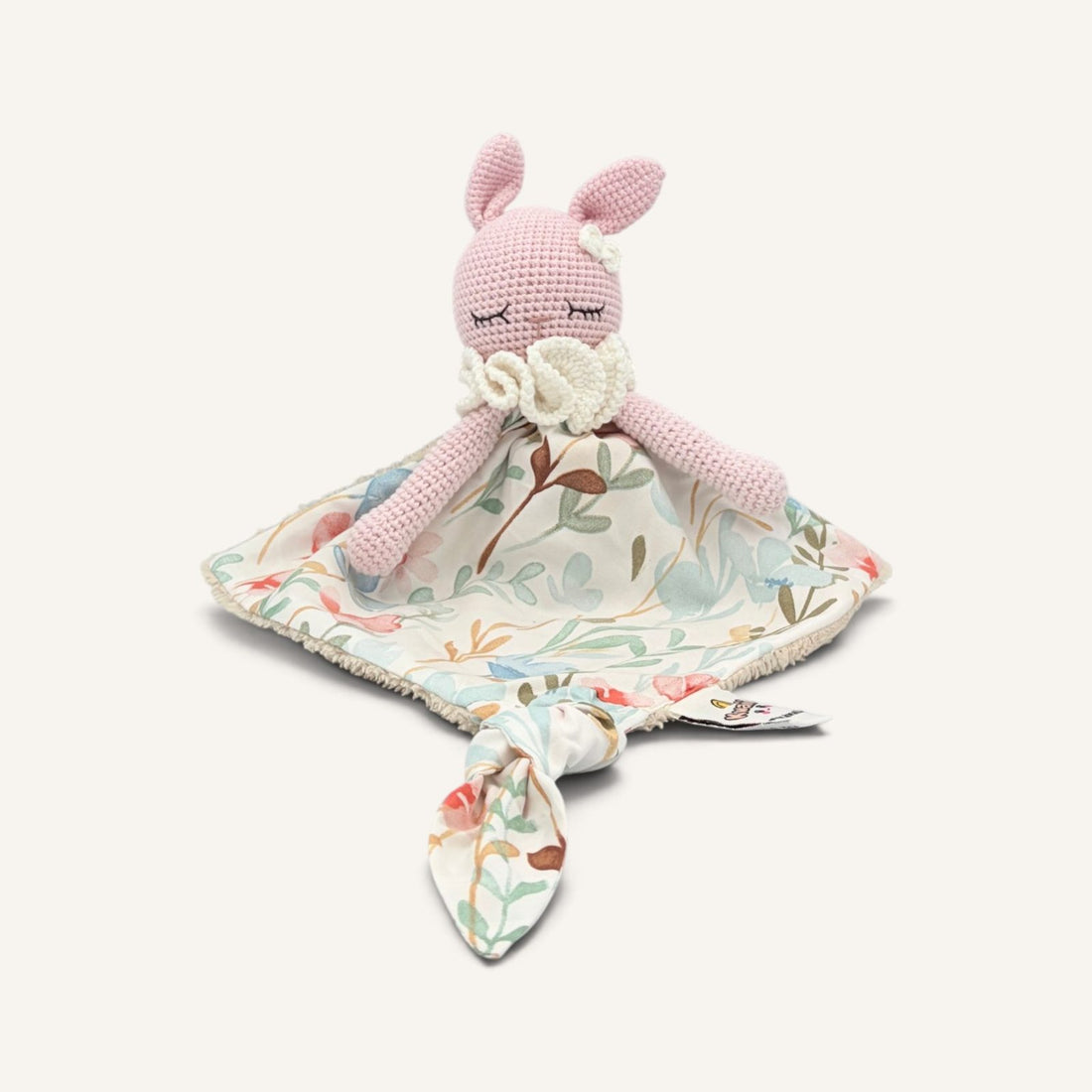 Buni rose col crème avec bras, vue de face