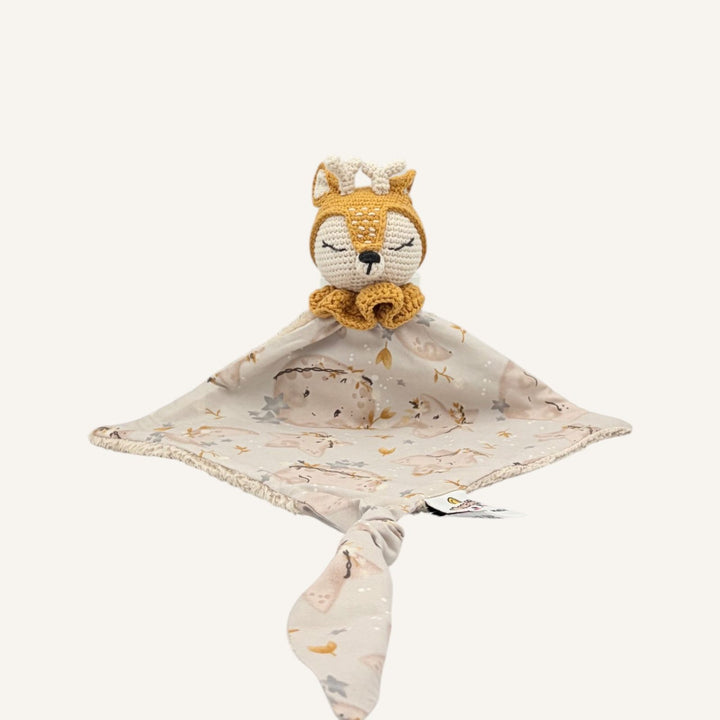 Doudou Kwaii Lambi moutarde sans bras, vue de face