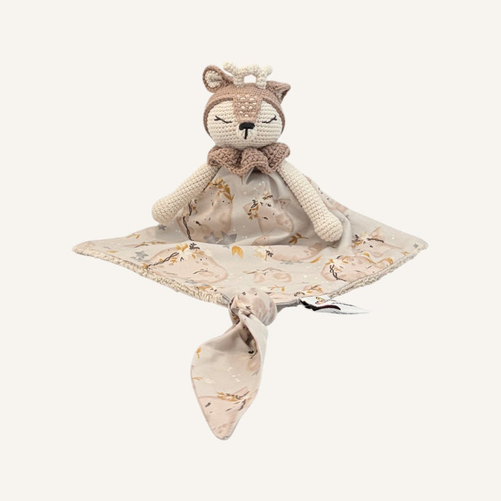 Doudou Kwaii Lambi taupe avec bras, vue de face