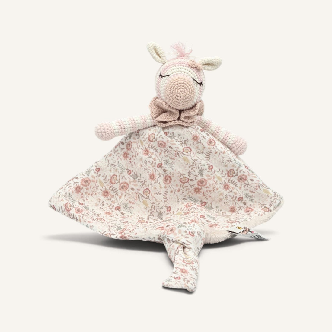 Rey nez beige tissu fleuri avec bras, vue de face