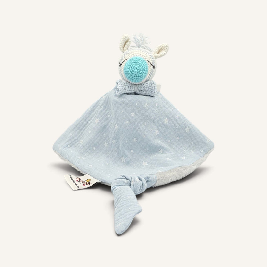Rey nez turquoise étoiles sans bras, vue de face